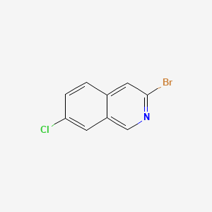 molecular formula C9H5BrClN B580799 3-Bromo-7-chloroisoquinoline CAS No. 1246552-90-8