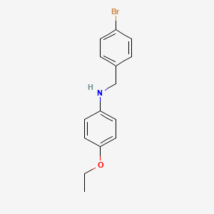 molecular formula C15H16BrNO B5808001 (4-bromobenzyl)(4-ethoxyphenyl)amine 