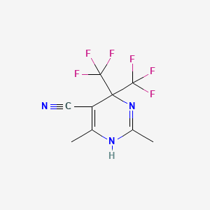 molecular formula C9H7F6N3 B5808009 2,6-dimethyl-4,4-bis(trifluoromethyl)-1,4-dihydro-5-pyrimidinecarbonitrile 