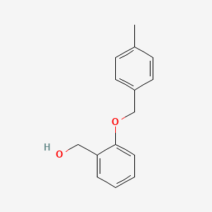 molecular formula C15H16O2 B5808013 {2-[(4-methylbenzyl)oxy]phenyl}methanol 