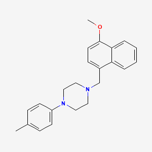 molecular formula C23H26N2O B5808030 1-[(4-methoxy-1-naphthyl)methyl]-4-(4-methylphenyl)piperazine 