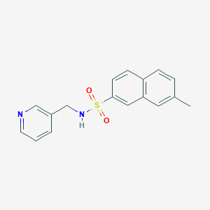 molecular formula C17H16N2O2S B5808117 7-methyl-N-(3-pyridinylmethyl)-2-naphthalenesulfonamide 
