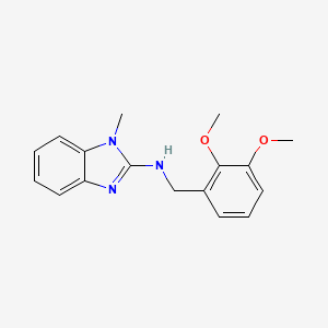 molecular formula C17H19N3O2 B5808123 N-(2,3-dimethoxybenzyl)-1-methyl-1H-benzimidazol-2-amine 