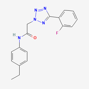 molecular formula C17H16FN5O B5808139 N-(4-ethylphenyl)-2-[5-(2-fluorophenyl)-2H-tetrazol-2-yl]acetamide 
