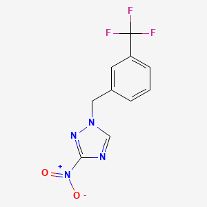 molecular formula C10H7F3N4O2 B5808140 3-nitro-1-[3-(trifluoromethyl)benzyl]-1H-1,2,4-triazole 