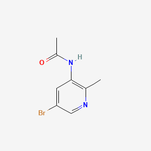 molecular formula C8H9BrN2O B580815 N-(5-溴-2-甲基吡啶-3-基)乙酰胺 CAS No. 1301214-71-0