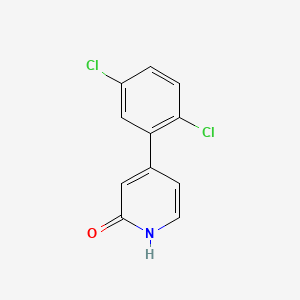 molecular formula C11H7Cl2NO B580818 4-(2,5-二氯苯基)-2-羟基吡啶 CAS No. 1261896-17-6