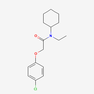 molecular formula C16H22ClNO2 B5808185 2-(4-chlorophenoxy)-N-cyclohexyl-N-ethylacetamide 