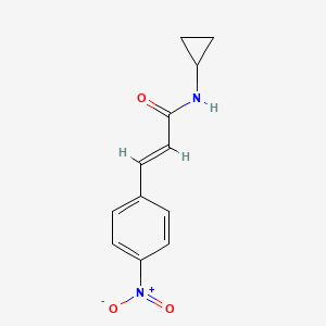 molecular formula C12H12N2O3 B5808192 N-cyclopropyl-3-(4-nitrophenyl)acrylamide 