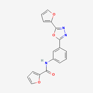N-{3-[5-(2-furyl)-1,3,4-oxadiazol-2-yl]phenyl}-2-furamide