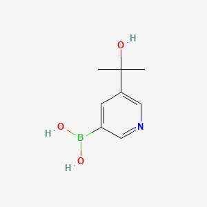 molecular formula C8H12BNO3 B580822 (5-(2-Hydroxypropan-2-yl)pyridin-3-yl)boronic acid CAS No. 1310404-56-8