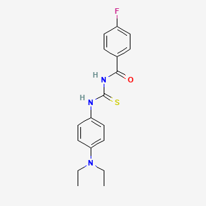 N-({[4-(diethylamino)phenyl]amino}carbonothioyl)-4-fluorobenzamide