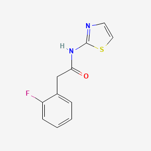molecular formula C11H9FN2OS B5808249 2-(2-fluorophenyl)-N-1,3-thiazol-2-ylacetamide 