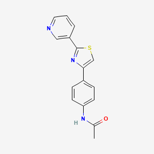 N-{4-[2-(3-pyridinyl)-1,3-thiazol-4-yl]phenyl}acetamide