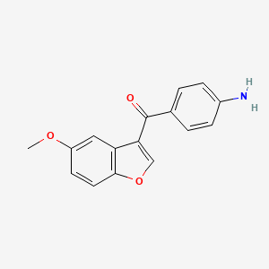 (4-aminophenyl)(5-methoxy-1-benzofuran-3-yl)methanone