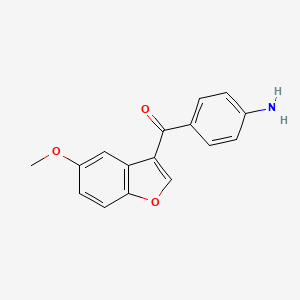 (4-Aminophenyl)-(5-methoxy-1-benzofuran-3-yl)methanone