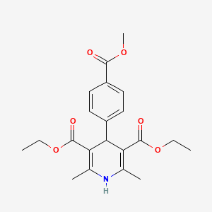 diethyl 4-[4-(methoxycarbonyl)phenyl]-2,6-dimethyl-1,4-dihydro-3,5-pyridinedicarboxylate