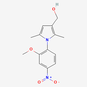 [1-(2-methoxy-4-nitrophenyl)-2,5-dimethyl-1H-pyrrol-3-yl]methanol
