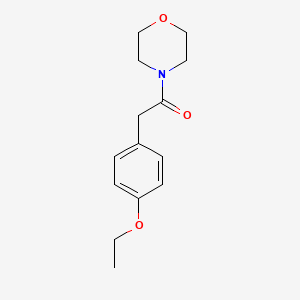 molecular formula C14H19NO3 B5808297 4-[(4-ethoxyphenyl)acetyl]morpholine 