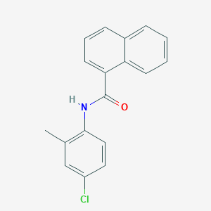 molecular formula C18H14ClNO B5808325 N-(4-chloro-2-methylphenyl)-1-naphthamide 