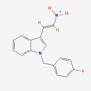 molecular formula C17H13FN2O2 B5808330 1-(4-fluorobenzyl)-3-(2-nitrovinyl)-1H-indole 