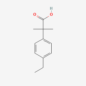 B580834 2-(4-Ethylphenyl)-2-methylpropanoic acid CAS No. 1247119-83-0