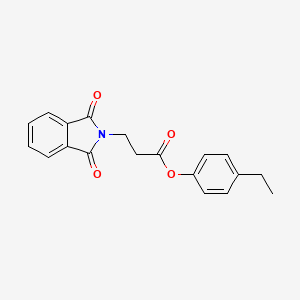 molecular formula C19H17NO4 B5808360 4-ethylphenyl 3-(1,3-dioxo-1,3-dihydro-2H-isoindol-2-yl)propanoate 