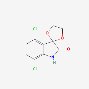 molecular formula C10H7Cl2NO3 B5808365 4',7'-dichlorospiro[1,3-dioxolane-2,3'-indol]-2'(1'H)-one 