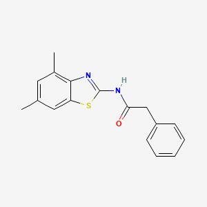molecular formula C17H16N2OS B5808383 N-(4,6-dimethyl-1,3-benzothiazol-2-yl)-2-phenylacetamide 