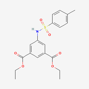 molecular formula C19H21NO6S B5808386 diethyl 5-{[(4-methylphenyl)sulfonyl]amino}isophthalate 