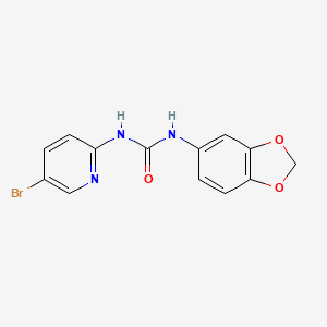 molecular formula C13H10BrN3O3 B5808398 N-1,3-benzodioxol-5-yl-N'-(5-bromo-2-pyridinyl)urea 