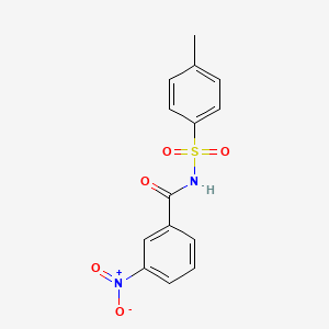 molecular formula C14H12N2O5S B5808435 N-[(4-methylphenyl)sulfonyl]-3-nitrobenzamide 