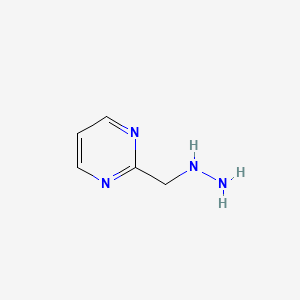 molecular formula C5H8N4 B580846 2-(Hydrazinomethyl)pyrimidine CAS No. 1234616-45-5