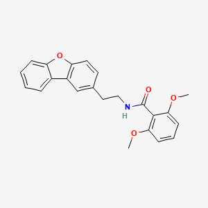 molecular formula C23H21NO4 B5808470 N-(2-dibenzo[b,d]furan-2-ylethyl)-2,6-dimethoxybenzamide 