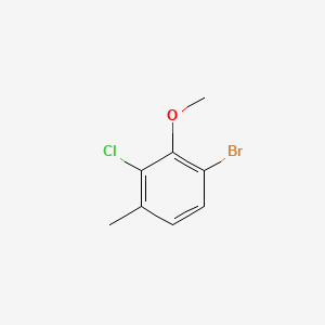 molecular formula C8H8BrClO B580848 1-溴-3-氯-2-甲氧基-4-甲基苯 CAS No. 1226808-61-2