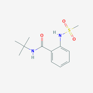 molecular formula C12H18N2O3S B5808481 N-(tert-butyl)-2-[(methylsulfonyl)amino]benzamide 