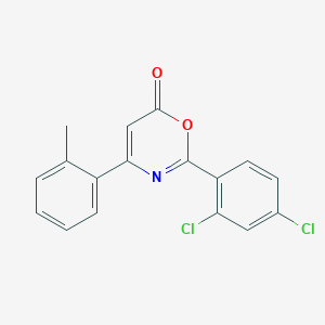 2-(2,4-dichlorophenyl)-4-(2-methylphenyl)-6H-1,3-oxazin-6-one
