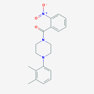 molecular formula C19H21N3O3 B5808520 1-(2,3-dimethylphenyl)-4-(2-nitrobenzoyl)piperazine 