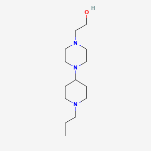 molecular formula C14H29N3O B5808533 2-[4-(1-propyl-4-piperidinyl)-1-piperazinyl]ethanol 