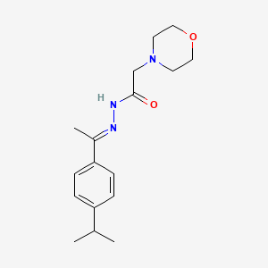 molecular formula C17H25N3O2 B5808540 N'-[1-(4-isopropylphenyl)ethylidene]-2-(4-morpholinyl)acetohydrazide 