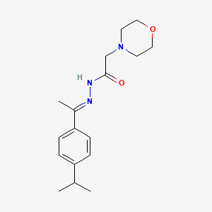 molecular formula C17H25N3O2 B5808540 2-morpholin-4-yl-N-[(E)-1-(4-propan-2-ylphenyl)ethylideneamino]acetamide 