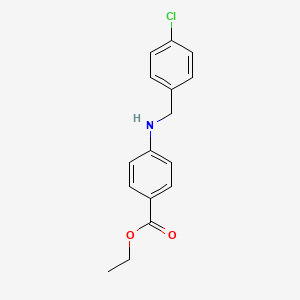 molecular formula C16H16ClNO2 B5808571 ethyl 4-[(4-chlorobenzyl)amino]benzoate CAS No. 64288-19-3