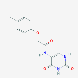 2-(3,4-dimethylphenoxy)-N-(2,4-dioxo-1,2,3,4-tetrahydro-5-pyrimidinyl)acetamide