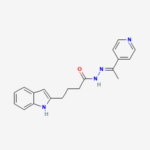 4-(1H-indol-2-yl)-N'-[1-(4-pyridinyl)ethylidene]butanohydrazide