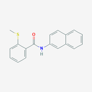 molecular formula C18H15NOS B5808638 2-(methylthio)-N-2-naphthylbenzamide 