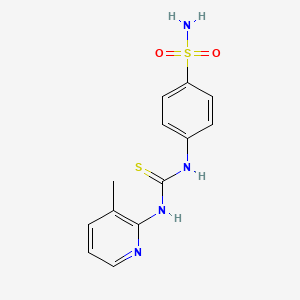 4-({[(3-methyl-2-pyridinyl)amino]carbonothioyl}amino)benzenesulfonamide