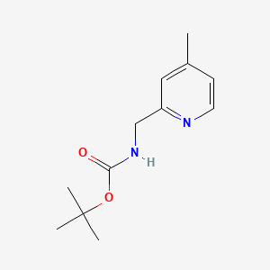 molecular formula C12H18N2O2 B580865 2-(N-Boc-氨甲基)-4-甲基吡啶 CAS No. 1330755-53-7