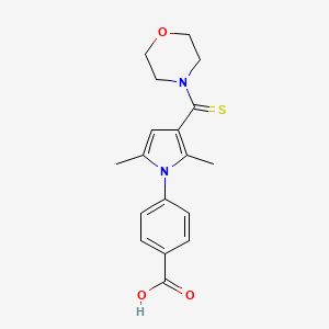 4-[2,5-dimethyl-3-(4-morpholinylcarbonothioyl)-1H-pyrrol-1-yl]benzoic acid