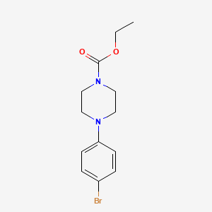 molecular formula C13H17BrN2O2 B580868 4-(4-溴苯基)哌嗪-1-羧酸乙酯 CAS No. 1226808-66-7