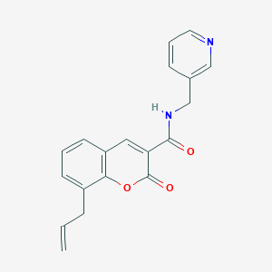 8-allyl-2-oxo-N-(3-pyridinylmethyl)-2H-chromene-3-carboxamide